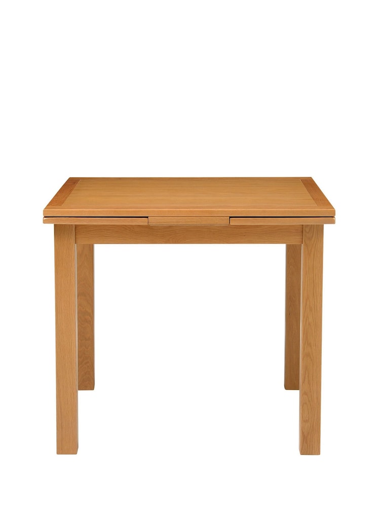 Cotswold Company Rustic Oak Oakland Square Extending Dining Table - Image 2 of 5