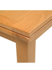 Cotswold Company Rustic Oak Oakland Square Extending Dining Table - Image 4 of 5
