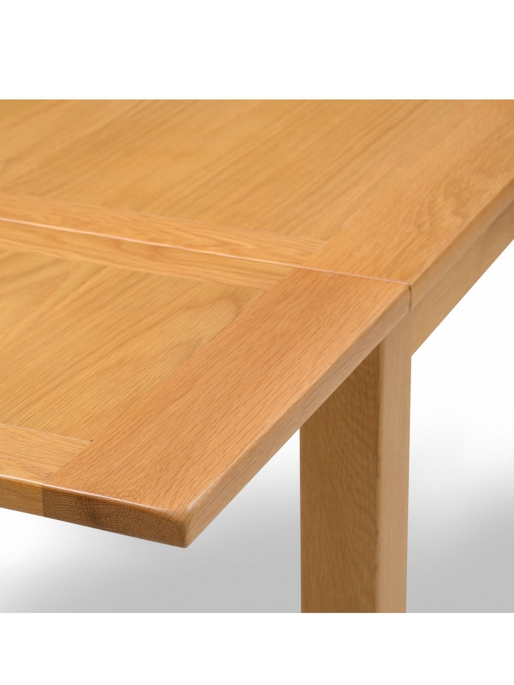 Cotswold Company Rustic Oak Oakland Square Extending Dining Table - Image 5 of 5