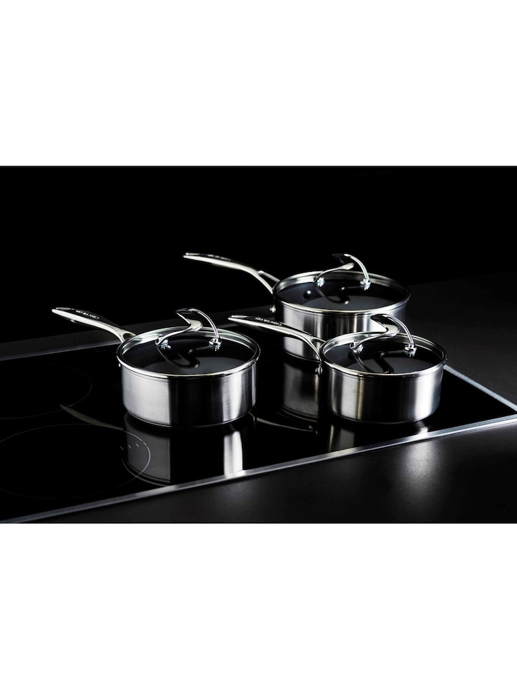 Circulon 3 Piece Silver Circulon S Series Steelshield Stainless Steel Hybrid Non Stick Set - Image 1 of 10