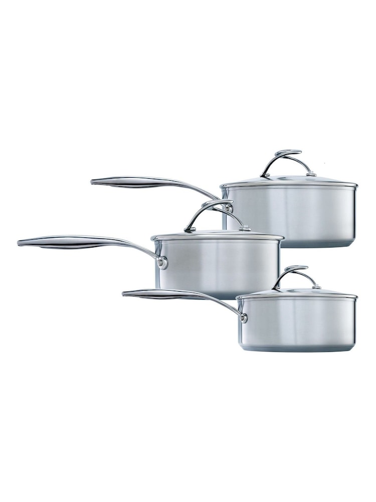 Circulon 3 Piece Silver Circulon S Series Steelshield Stainless Steel Hybrid Non Stick Set - Image 2 of 10