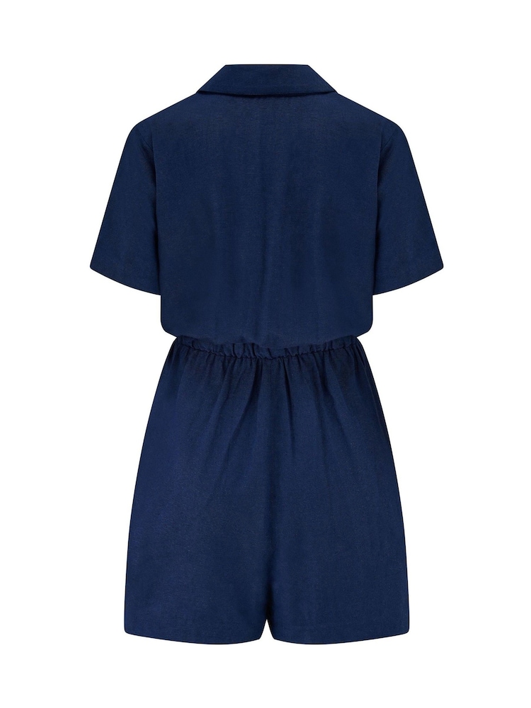 Pour Moi Textured Woven Utility Playsuit - Imagen 4 de 4