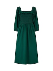 Pour Moi Textured Woven Frill Detail Midi Dress - Imagen 3 de 4