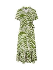 Verde - Pour Moi Slub Midi Shirt Dress - Imagen 3 de 4