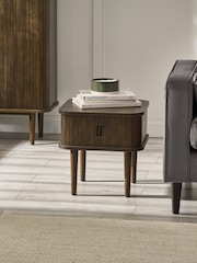 Julian Bowen Dark Brown Arya Side Table - Image 1 of 9