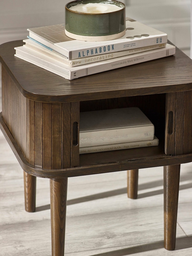 Julian Bowen Dark Brown Arya Side Table - Image 2 of 9