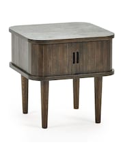 Julian Bowen Dark Brown Arya Side Table - Image 4 of 9