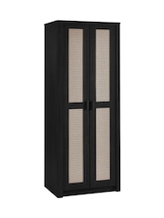 Julian Bowen Black Sydney 2 Door Wardrobe - Image 3 of 11