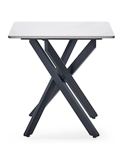 Julian Bowen White Black Bradley Lamp Table - Image 4 of 6