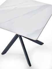 Julian Bowen White Black Bradley Lamp Table - Image 6 of 6