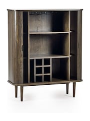 Julian Bowen Dark Brown Arya Wine Cabinet - Image 3 of 11
