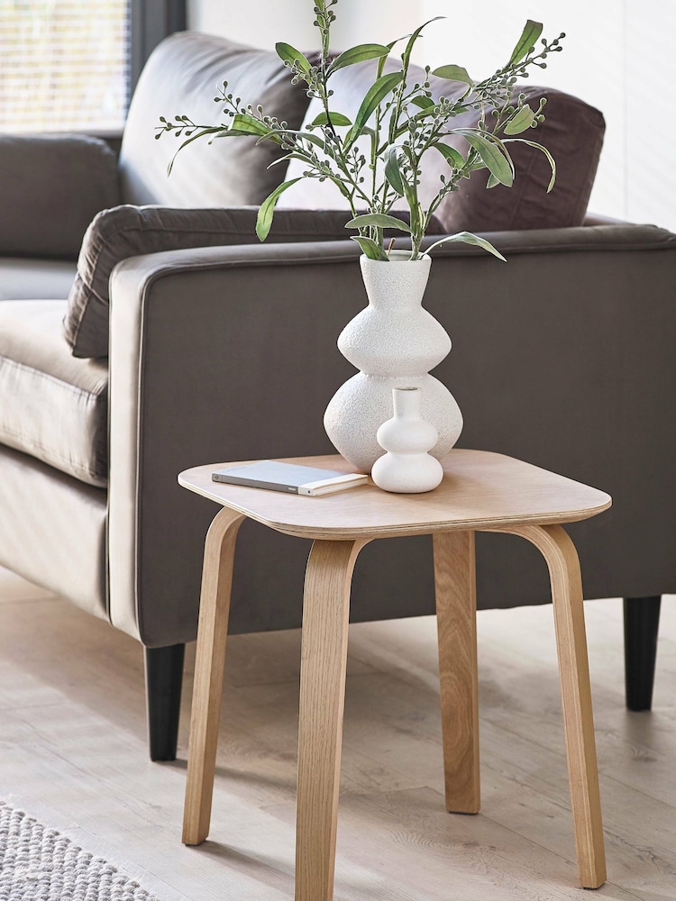 Julian Bowen Beige Kaito Side Table - Image 1 of 7