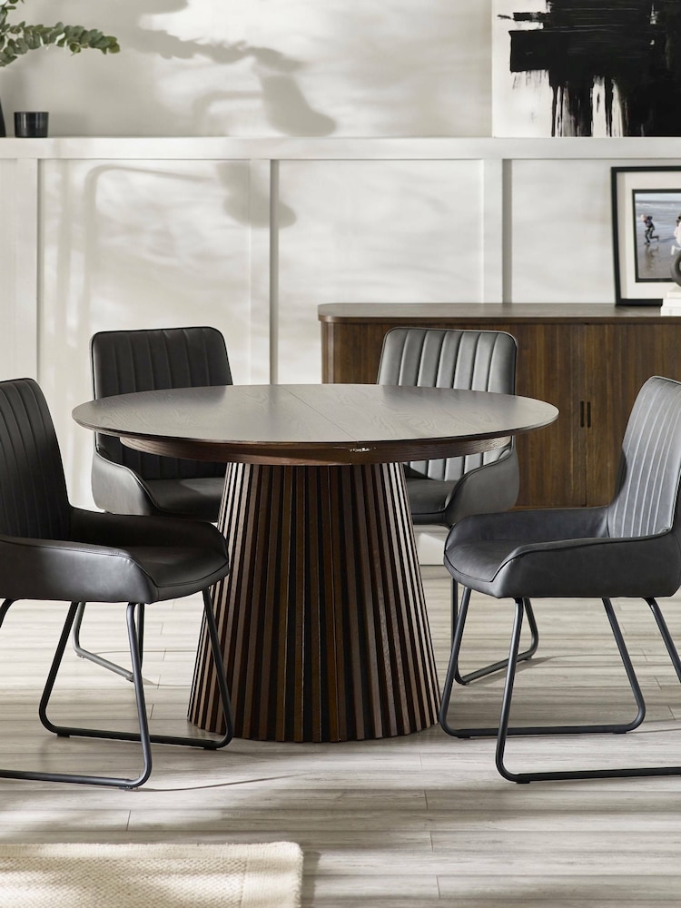 Julian Bowen Dark Brown Arya  Extending Dining Table - Image 1 of 13