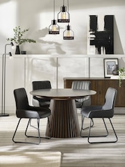 Julian Bowen Dark Brown Arya  Extending Dining Table - Image 2 of 13