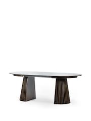 Julian Bowen Dark Brown Arya  Extending Dining Table - Image 6 of 13