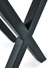 Julian Bowen Oak Black Harvey Lamp Table - Image 5 of 5