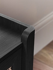 Julian Bowen Black Sydney 6 Drawer Wide Chest - Image 2 of 7