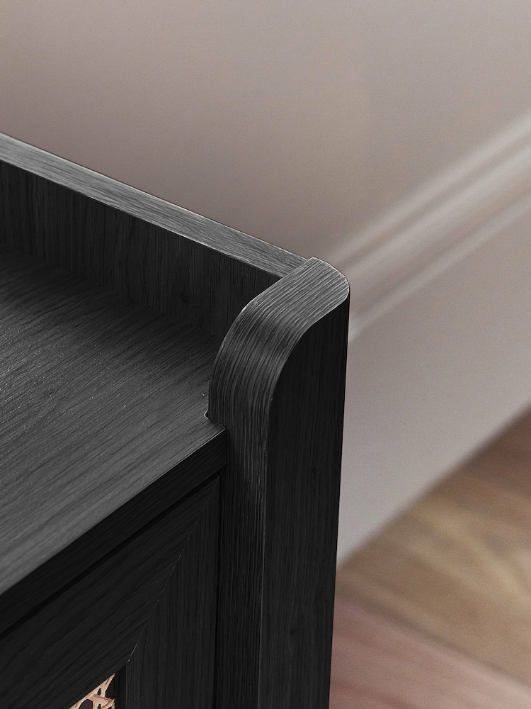 Julian Bowen Black Sydney 6 Drawer Wide Chest - Image 2 of 7