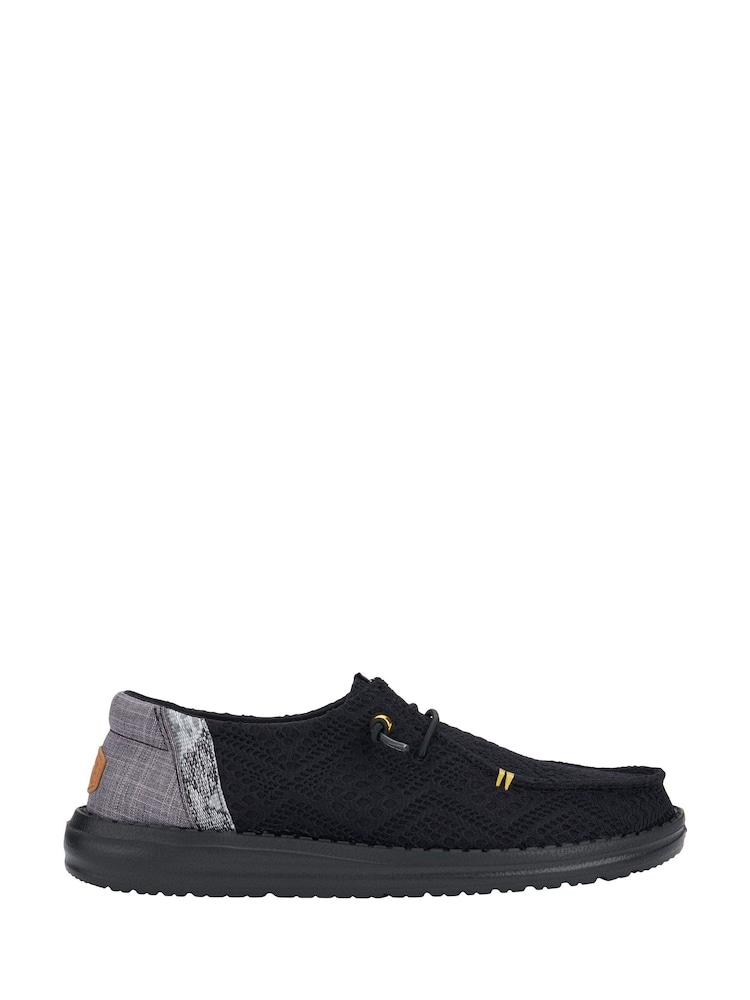 HEYDUDE Wendy Boho Crochet Black Shoes - Image 1 of 4