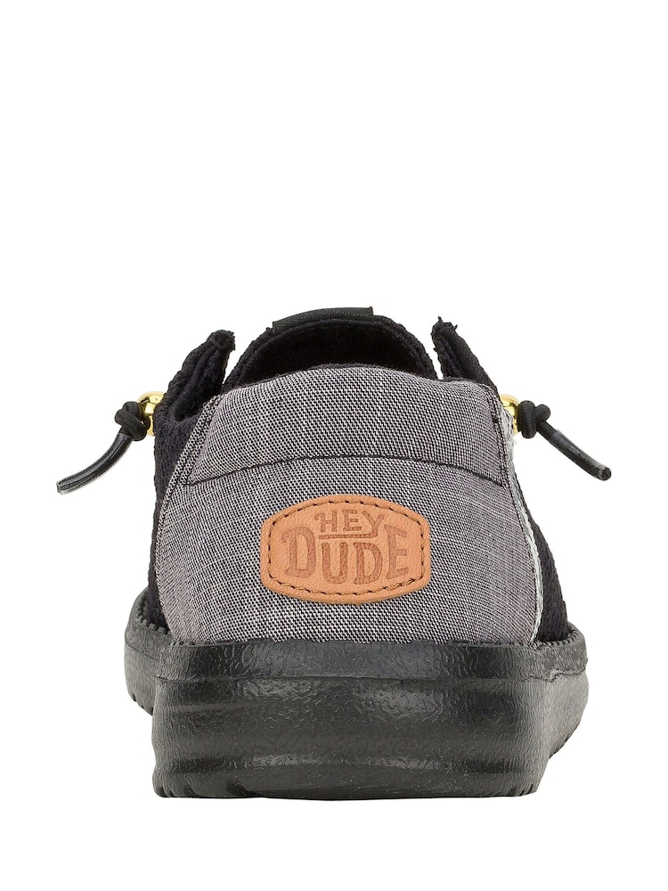 HEYDUDE Wendy Boho Crochet Black Shoes - Image 4 of 4