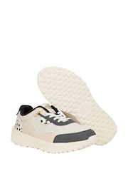 HEYDUDE Cream Hayden Shine Trainers - Image 3 of 4