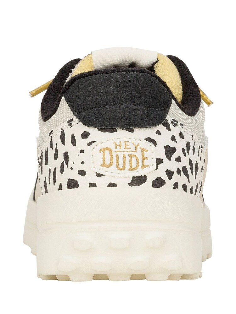 HEYDUDE Cream Hayden Shine Trainers - Image 4 of 4