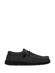 HEYDUDE Wally Sox Black Shoes - Image 1 of 5