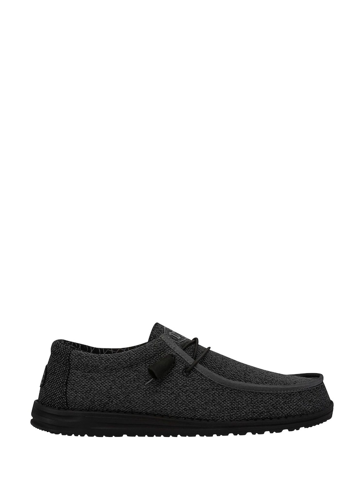 HEYDUDE Wally Sox Black Shoes - Image 1 of 5
