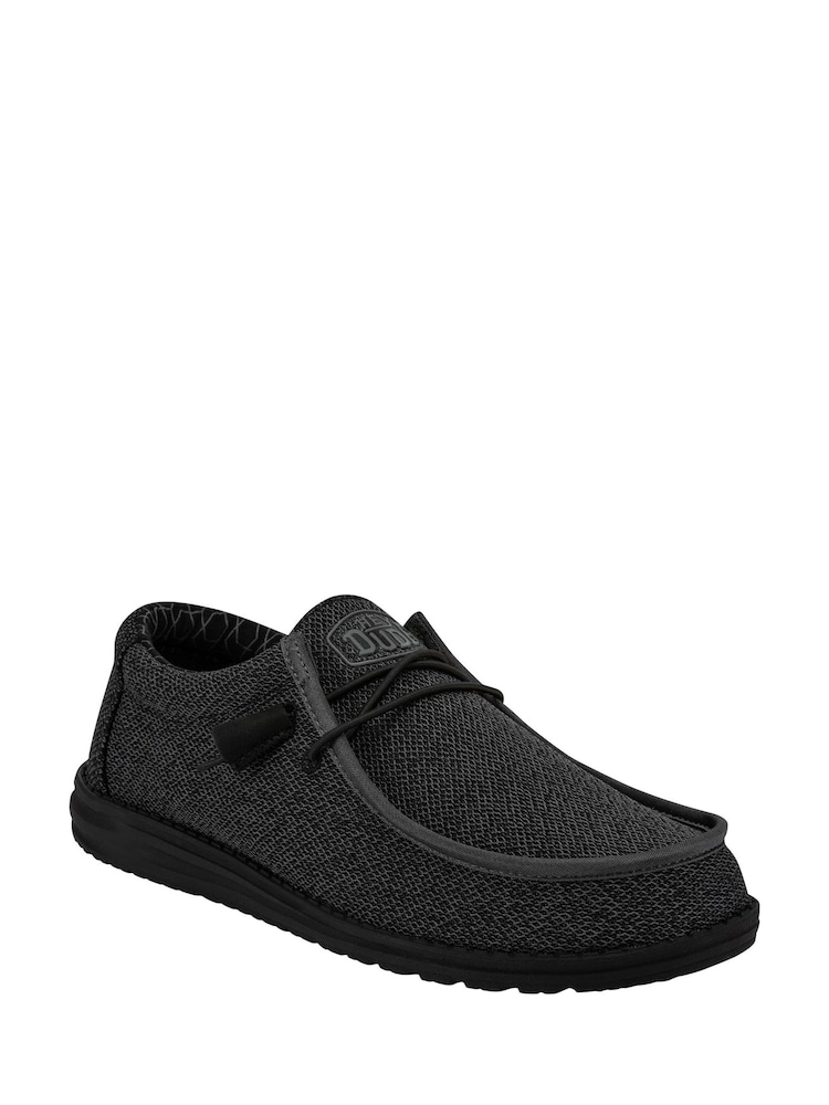 HEYDUDE Wally Sox Black Shoes - Image 2 of 5
