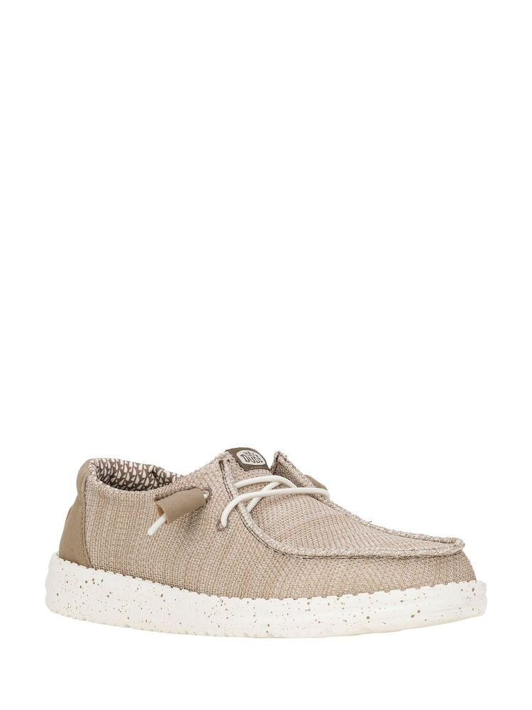 HEYDUDE Wendy Stretch Mesh Brown Shoes - Image 2 of 4