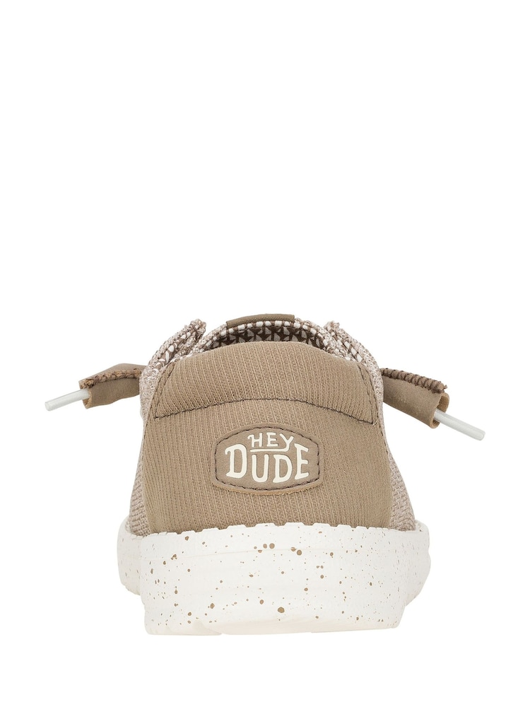 HEYDUDE Wendy Stretch Mesh Brown Shoes - Image 4 of 4
