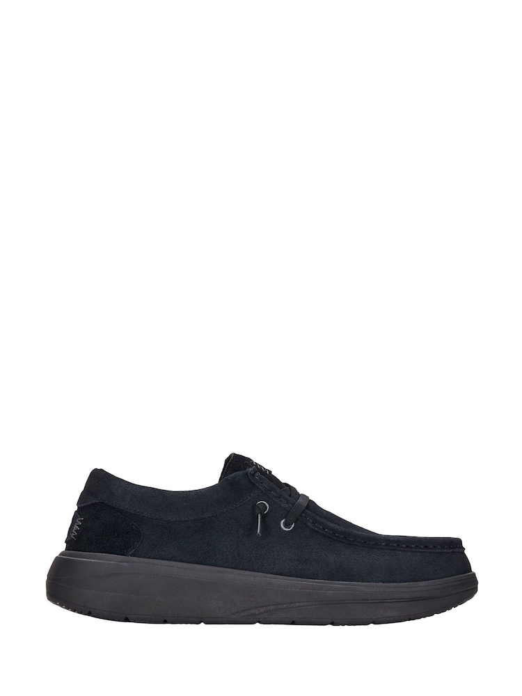 HEYDUDE Wally X Suede Black Shoes - Image 1 of 3
