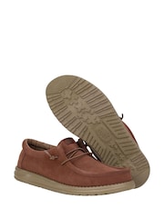 HEYDUDE Wally Suede Brown Shoes - Image 3 of 4