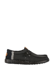 HEYDUDE Wally Elevated Basics Black Shoes - Image 1 of 3