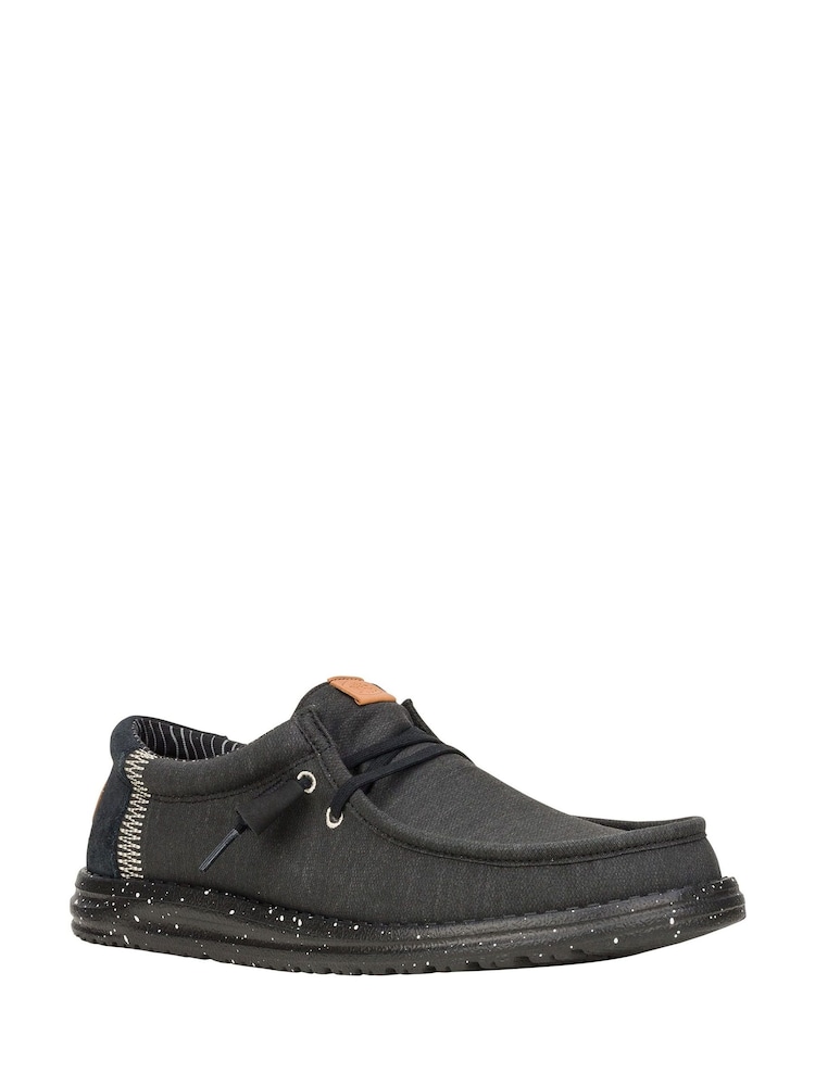 HEYDUDE Wally Elevated Basics Black Shoes - Image 2 of 3