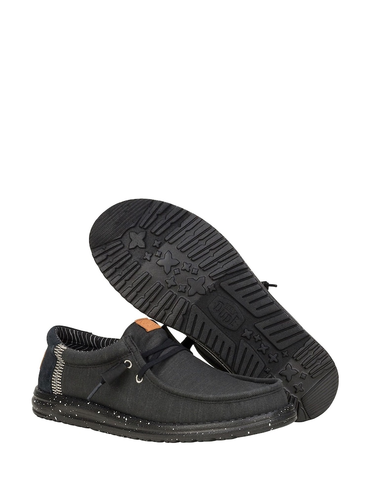 HEYDUDE Wally Elevated Basics Black Shoes - Image 3 of 3