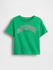 Gap Green Logo Terry Crew Neck T-Shirt (6mths-5yrs) - Image 1 of 2