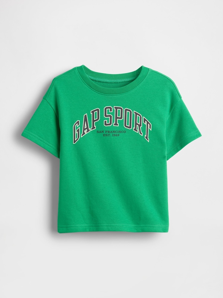Gap Green Logo Terry Crew Neck T-Shirt (6mths-5yrs) - Image 1 of 2