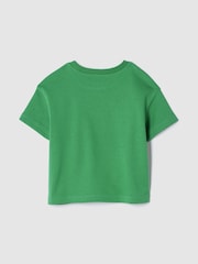 Gap Green Logo Terry Crew Neck T-Shirt (6mths-5yrs) - Image 2 of 2
