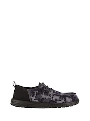HEYDUDE Wally Funk Hunt Camo Black Shoes - Image 1 of 4