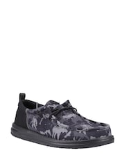 HEYDUDE Wally Funk Hunt Camo Black Shoes - Image 2 of 4