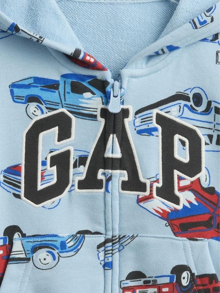 Sudadera holgada con capucha, cremallera y logo de Gap (6 meses - 5 años) - Imagen 3 de 3
