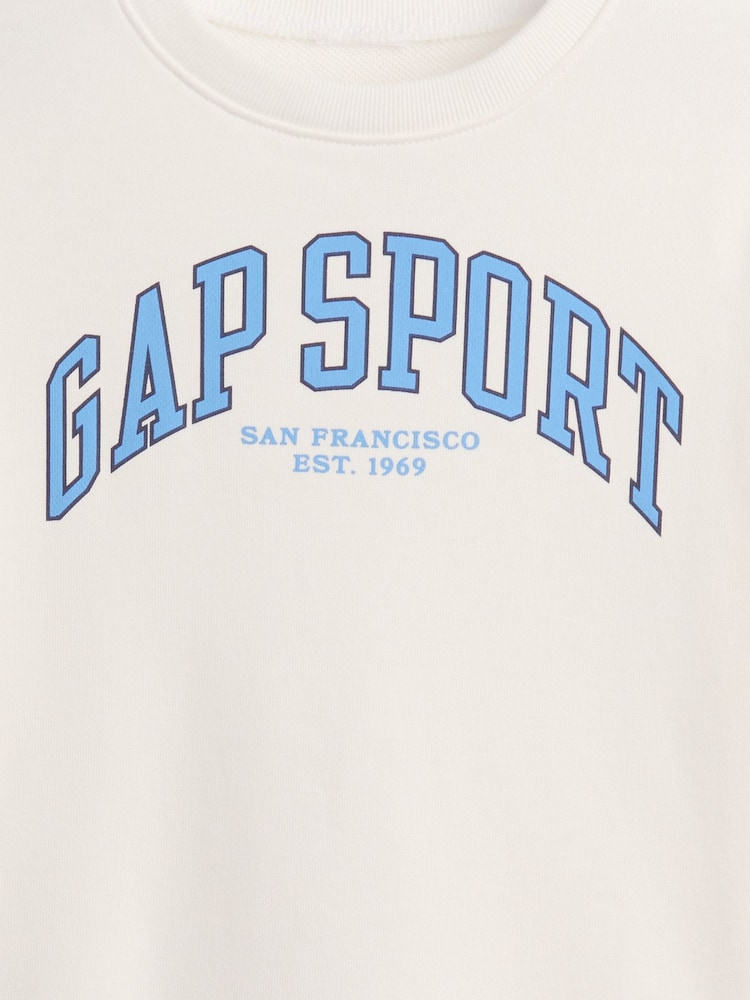 Gap White Logo Terry Crew Neck T-Shirt (6mths-5yrs) - Image 3 of 3 Gap White Logo Terry Crew Neck T-Shirt (6mths-5yrs) - Image 3 of 3