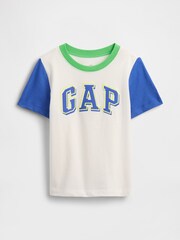 Gap White Logo Short Sleeve T-Shirt (6mths-5yrs) - Image 2 of 4