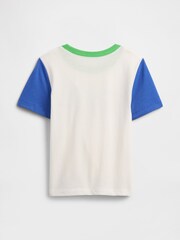 Gap White Logo Short Sleeve T-Shirt (6mths-5yrs) - Image 3 of 4