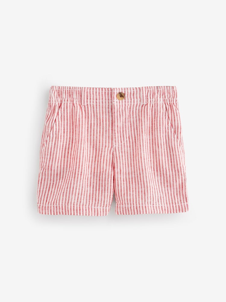 Gap Red Stripe Linen-Cotton Shorts (6mths-5yrs) - Image 1 of 4
