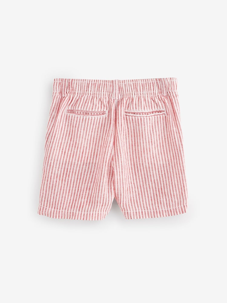 Gap Red Stripe Linen-Cotton Shorts (6mths-5yrs) - Image 2 of 4