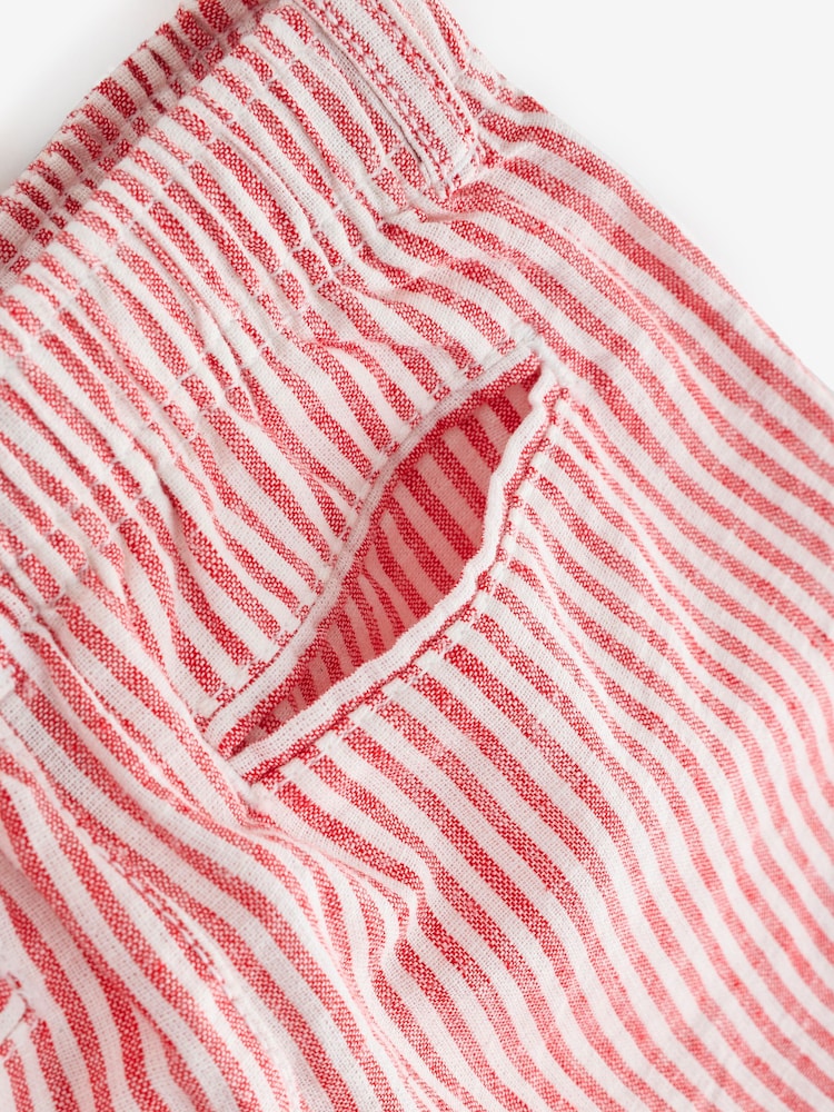 Gap Red Stripe Linen-Cotton Shorts (6mths-5yrs) - Image 4 of 4