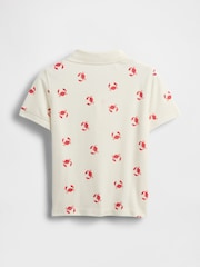Gap White Crab Print Brannan Bear Short Sleeve Pique Polo Shirt (6mths-5yrs) - Image 2 of 3