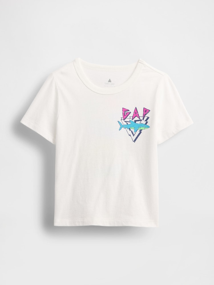 Gap White Mix and Match Graphic Short Sleeve T-Shirt (6mths-5yrs) - Image 1 of 3
